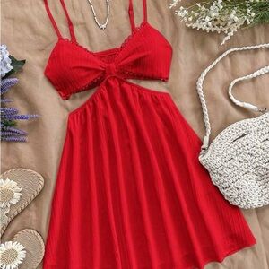 SHEIN Red Mini Dress